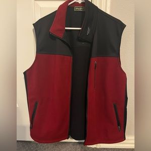 Mens Eddie Bauer Zip Up Fleece Vest XL
